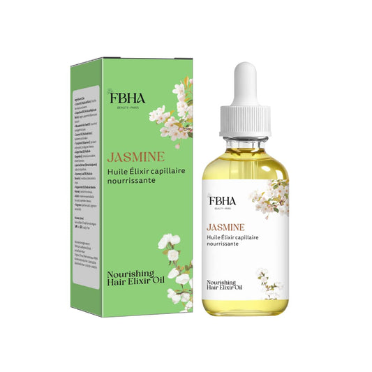 "Huile capillaire bio FBHA pour cheveux brillants"