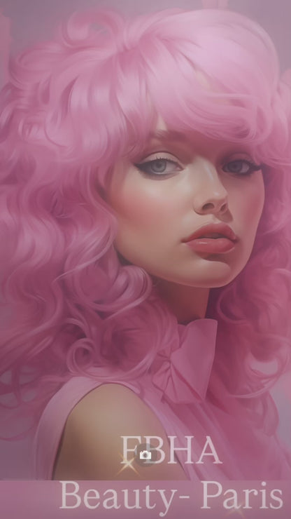 Kit de brosses Capillaires 4 en 1 (Rose)